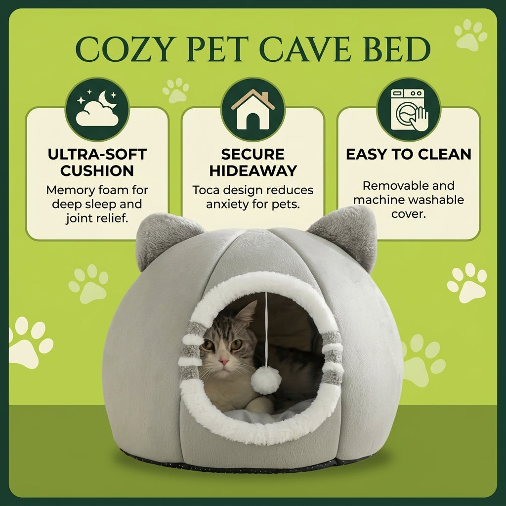 CozyCave Hideaway: Ultimate Comfort for Cats