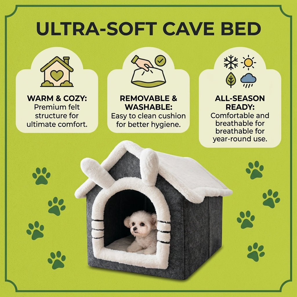 CozyCanopy Pet House: All-Season Comfort Tent