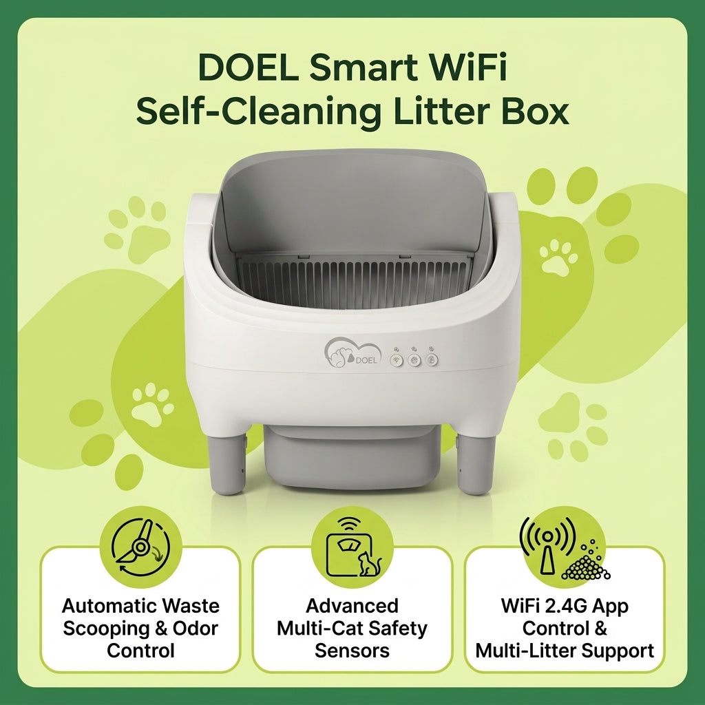 PurrTech Litter Hub: App-Controlled Cat Toilet