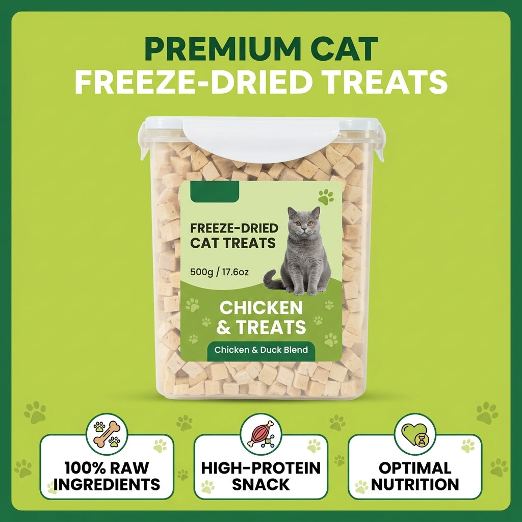 Arctic Crunch: Premium Freeze-Dried Cat Snacks