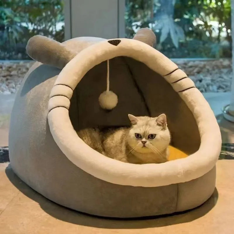 Cozy Tent Cave Bed for Cats & Small Dogs