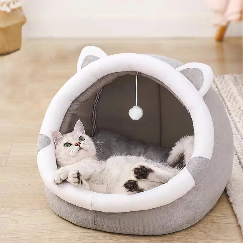 Cozy Tent Cave Bed for Cats & Small Dogs