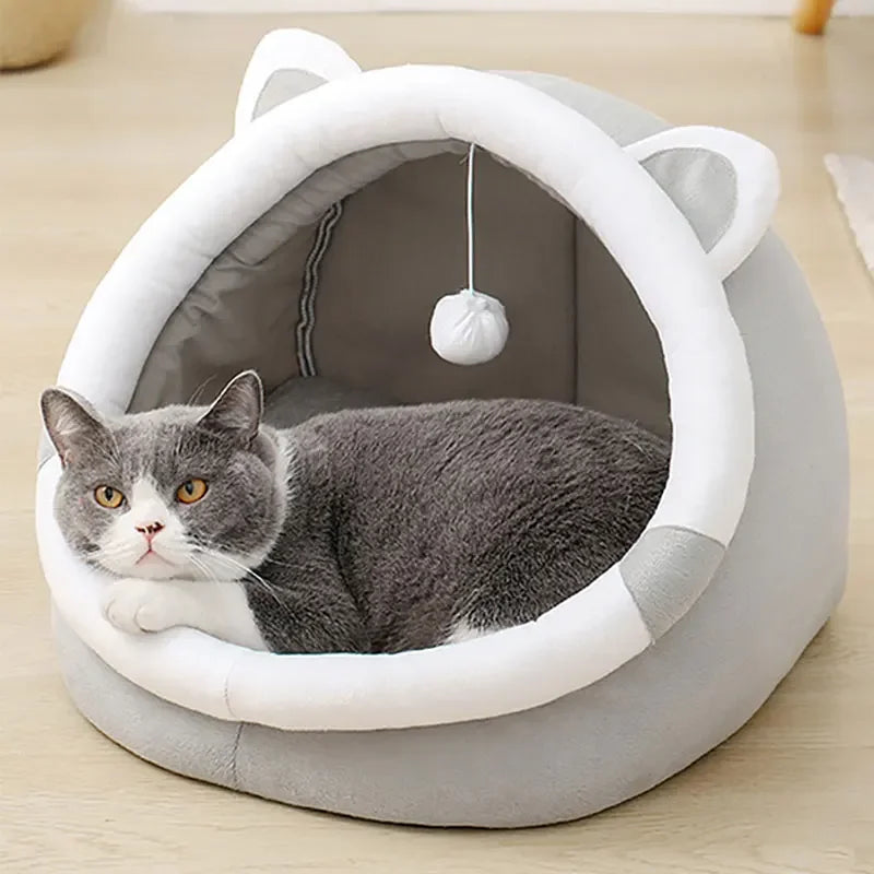 Cozy Tent Cave Bed for Cats & Small Dogs