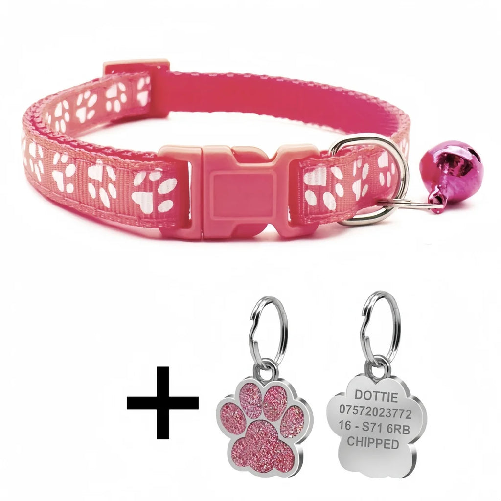 Collar con identificación PawPrint: Seguridad personalizada para mascotas