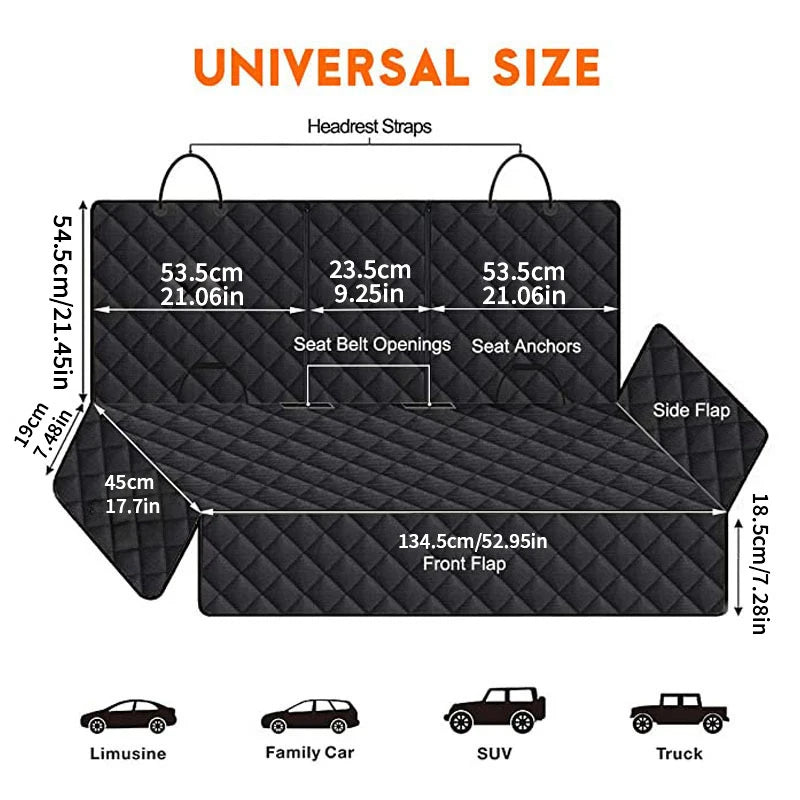DriveGuard Pet Seat Cover: Waterproof & Durable