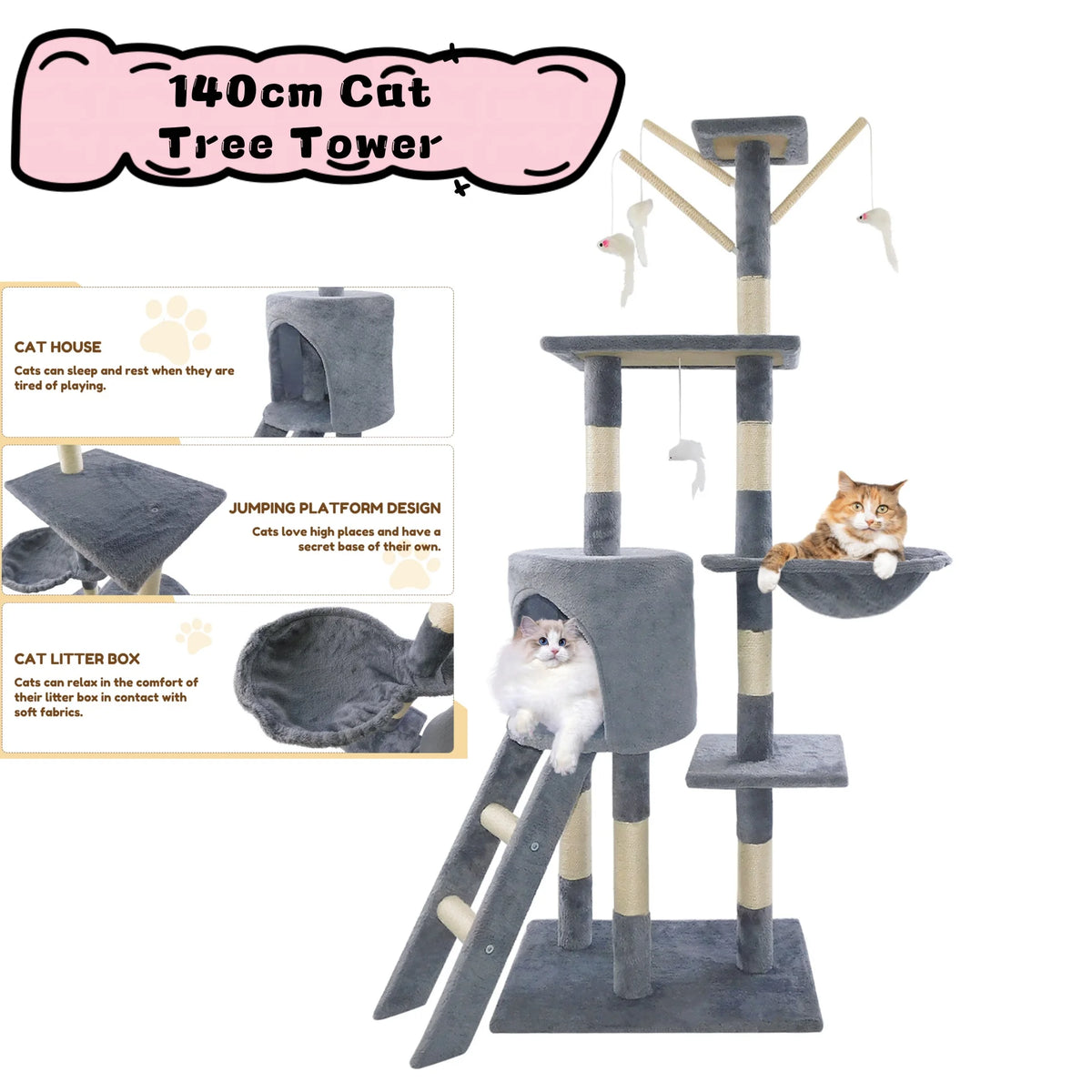 MajesticClimb Tower: Ultimate Cat Playground
