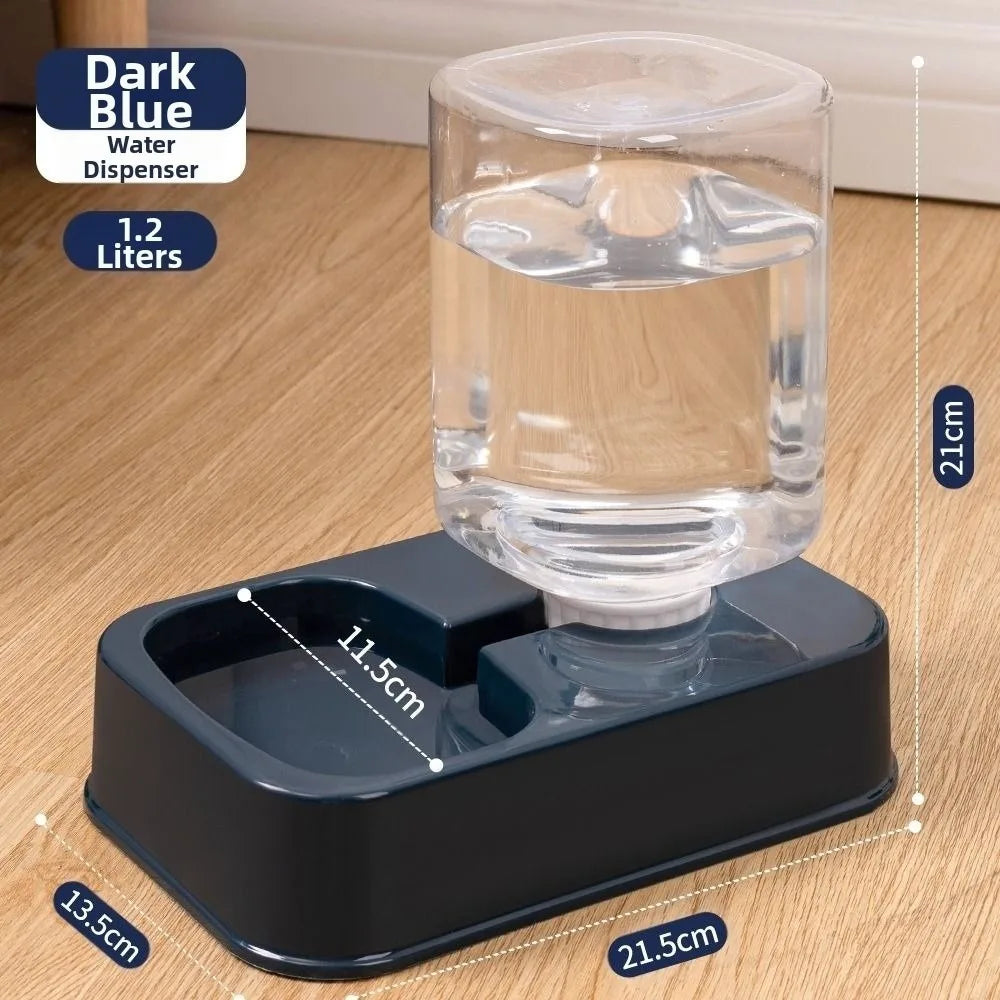 PetPlenty Set: 1.2L/1.5L Automatic Feeder & Water Dispenser