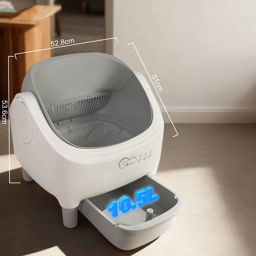 PurrTech Litter Hub: App-Controlled Cat Toilet