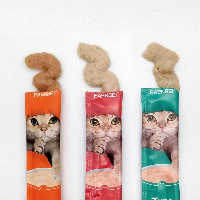 TunaChicken Delight Pack: 10 Protein Strips for Cats
