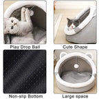 Cozy Tent Cave Bed for Cats & Small Dogs