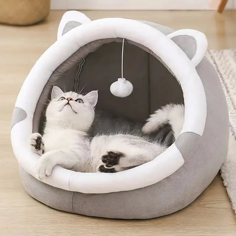 Cozy Tent Cave Bed for Cats & Small Dogs