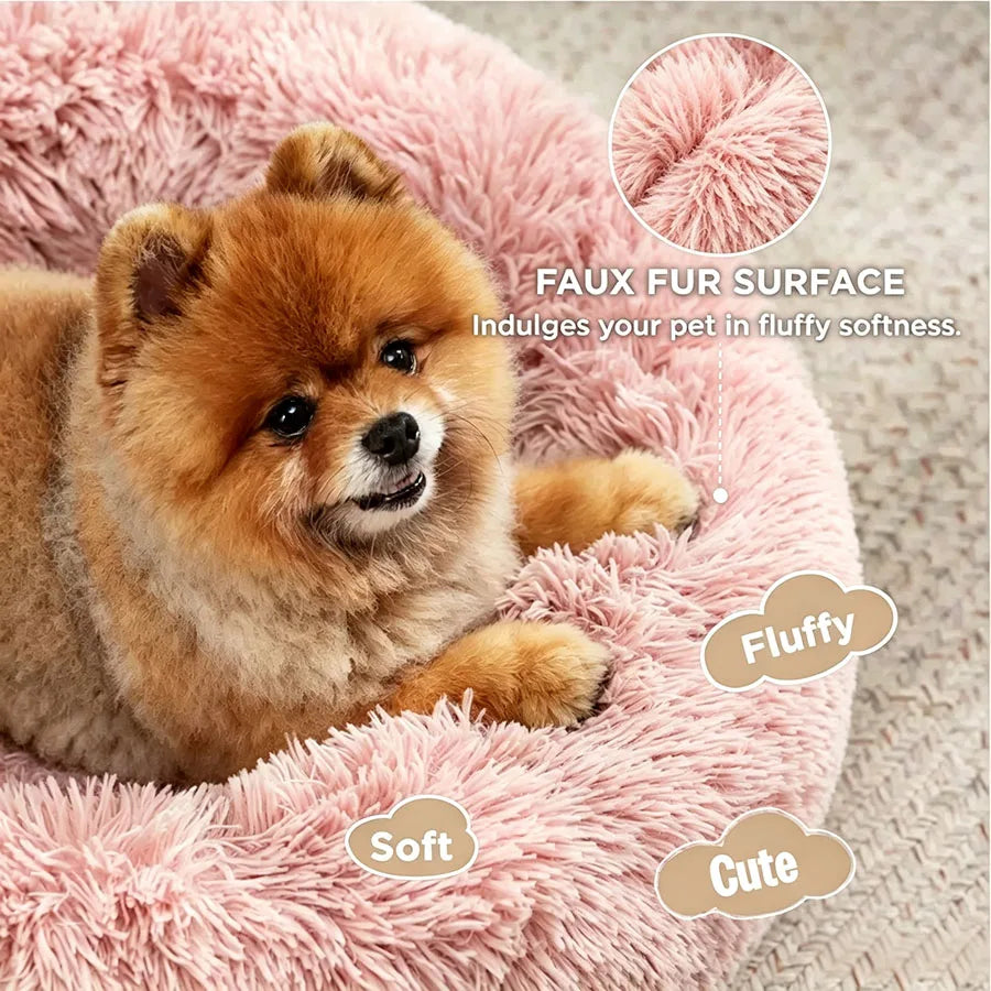 FurryDream Donut Bed: Plush Comfort for Pets