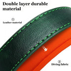 LuxTag Leather Collar