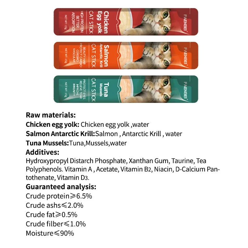 Pack Délice Thon-Poulet : 10 bâtonnets protéinés pour chats