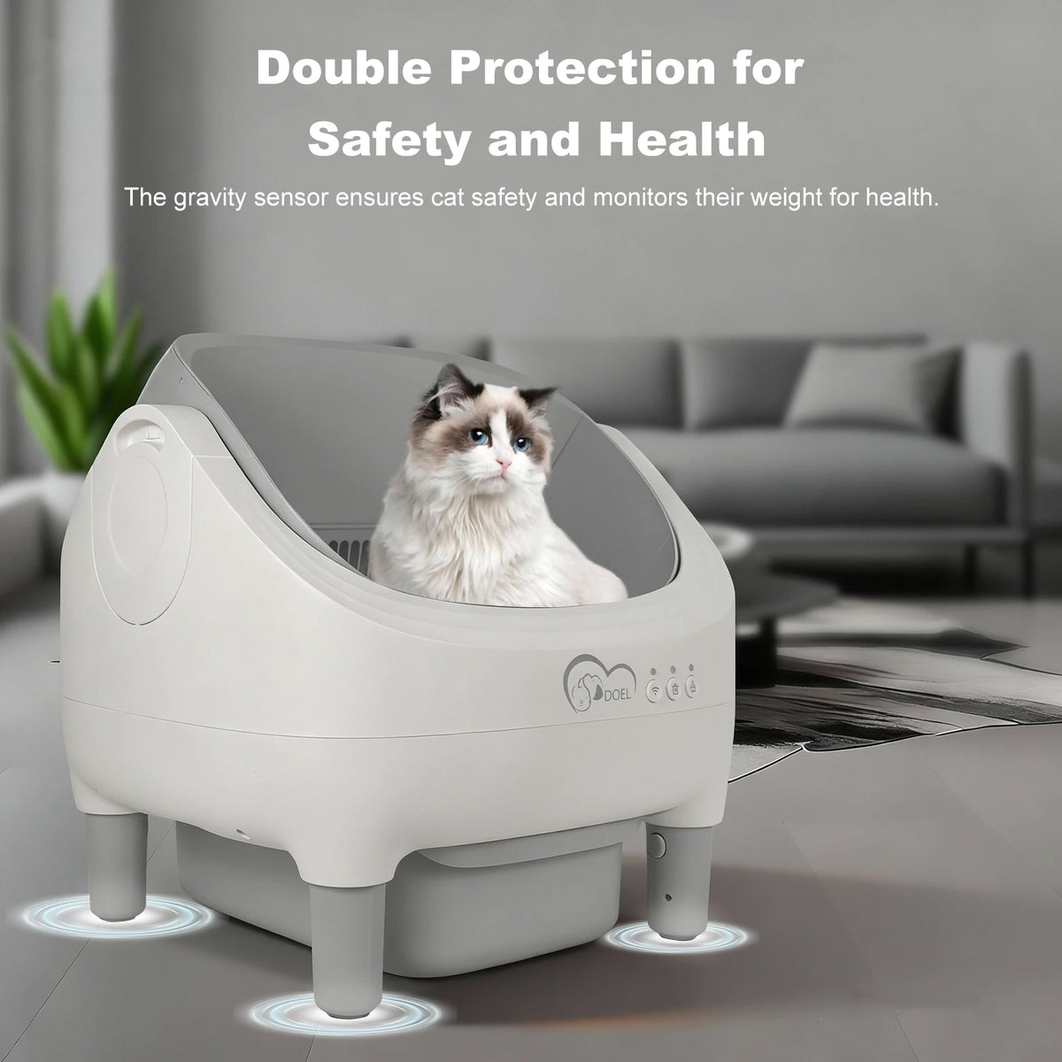 PurrTech Litter Hub: App-Controlled Cat Toilet
