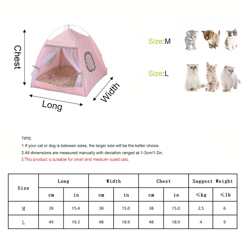 Floral Retreat Tent: All-Season Pet Nest