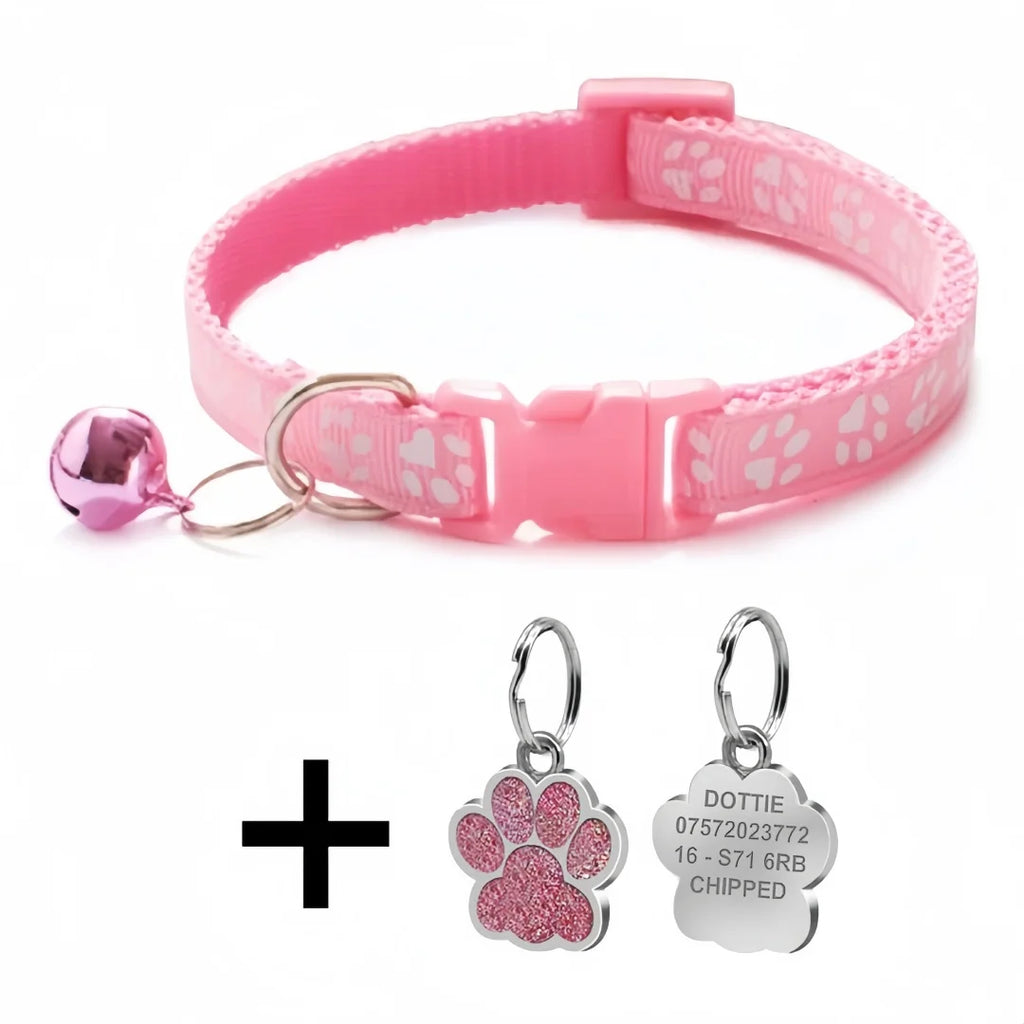Collar con identificación PawPrint: Seguridad personalizada para mascotas