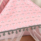Floral Retreat Tent: All-Season Pet Nest