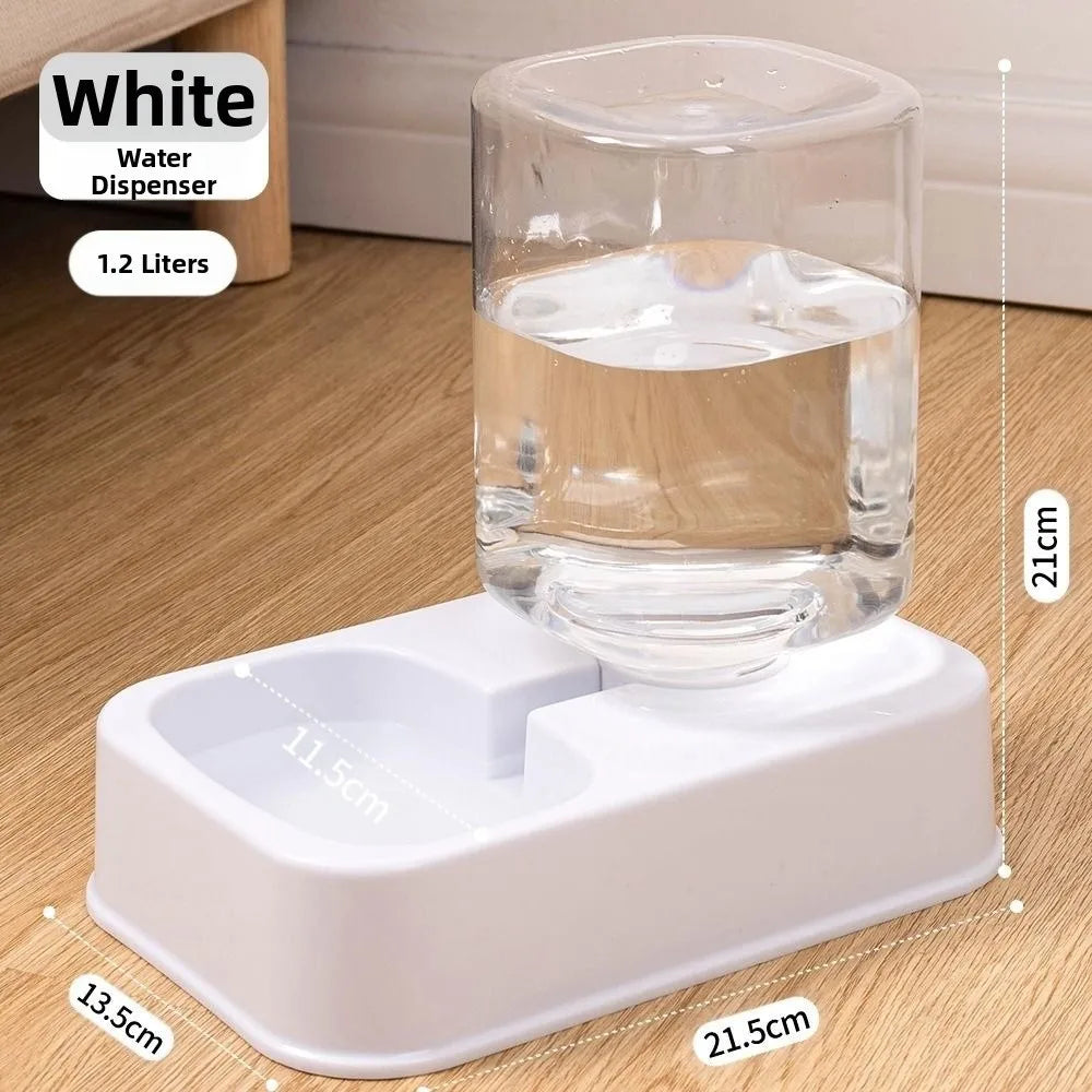 PetPlenty Set: 1.2L/1.5L Automatic Feeder & Water Dispenser