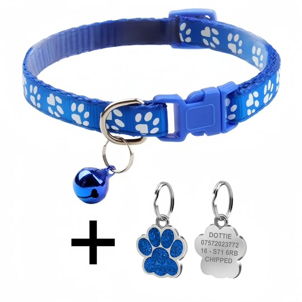 Collar con identificación PawPrint: Seguridad personalizada para mascotas