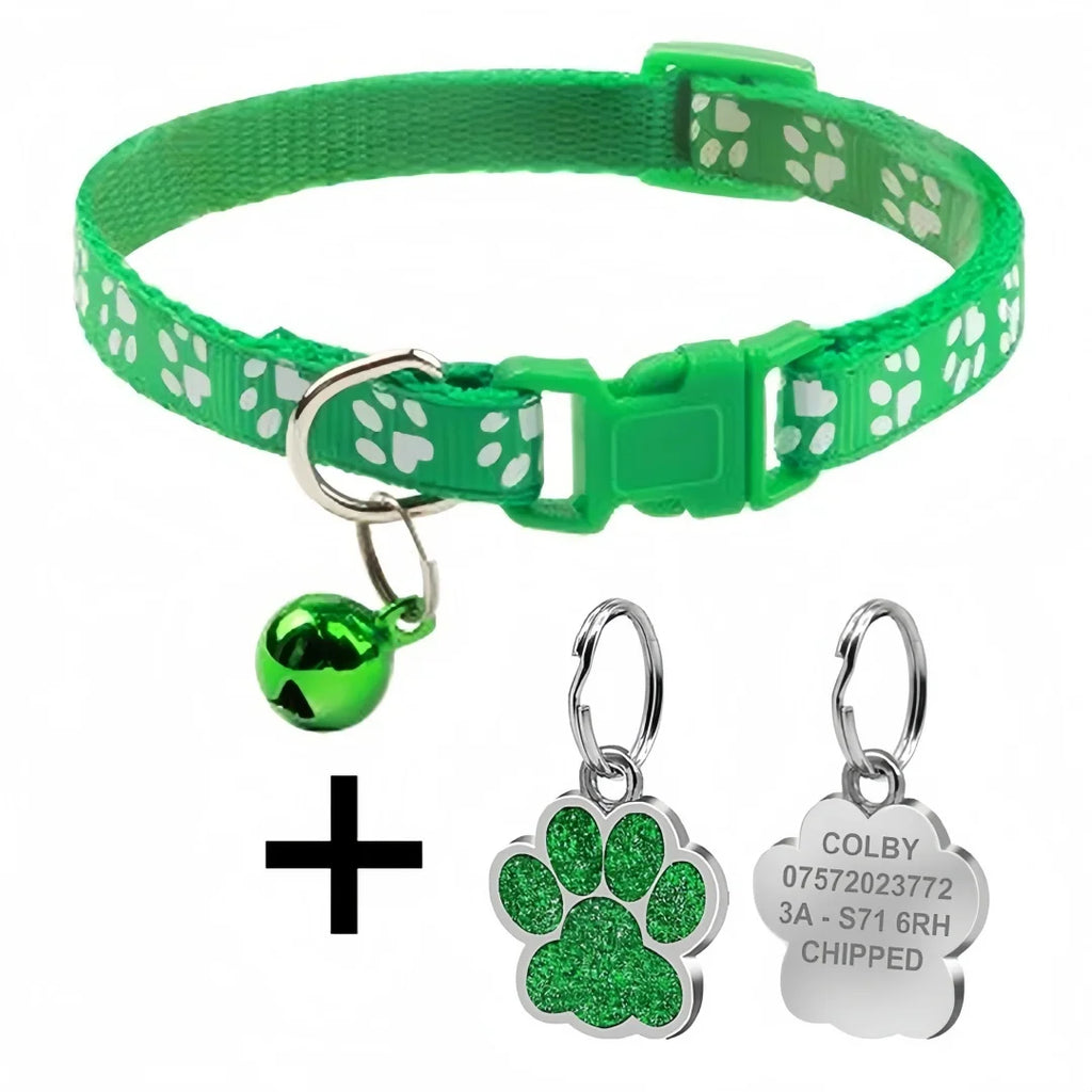 Collar con identificación PawPrint: Seguridad personalizada para mascotas