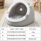 Cozy Tent Cave Bed for Cats & Small Dogs