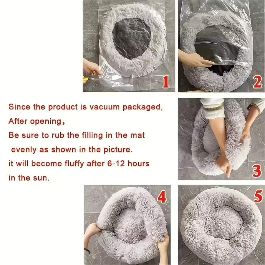 FurryDream Donut Bed: Plush Comfort for Pets