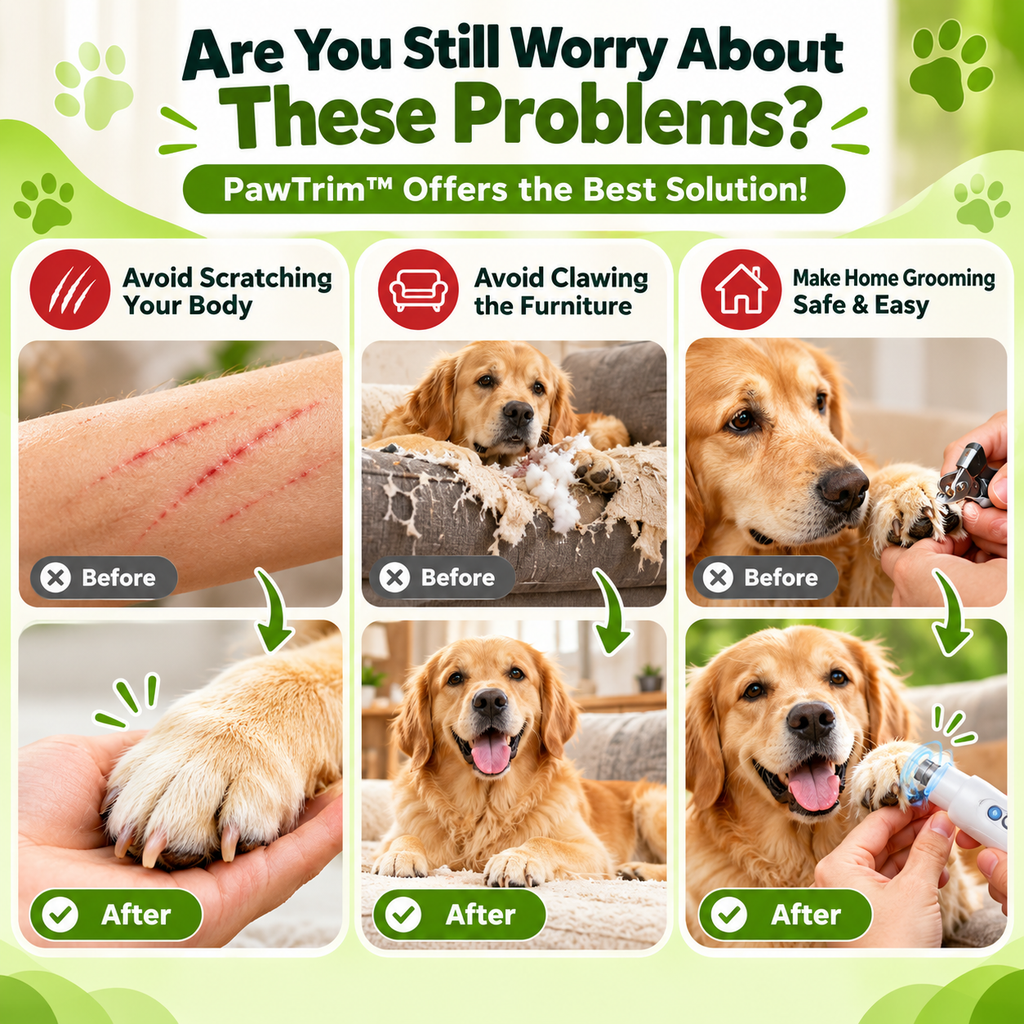 PawTrim™ – Quiet Electric Pet Nail Grinder | Gentle & Easy Nail Care