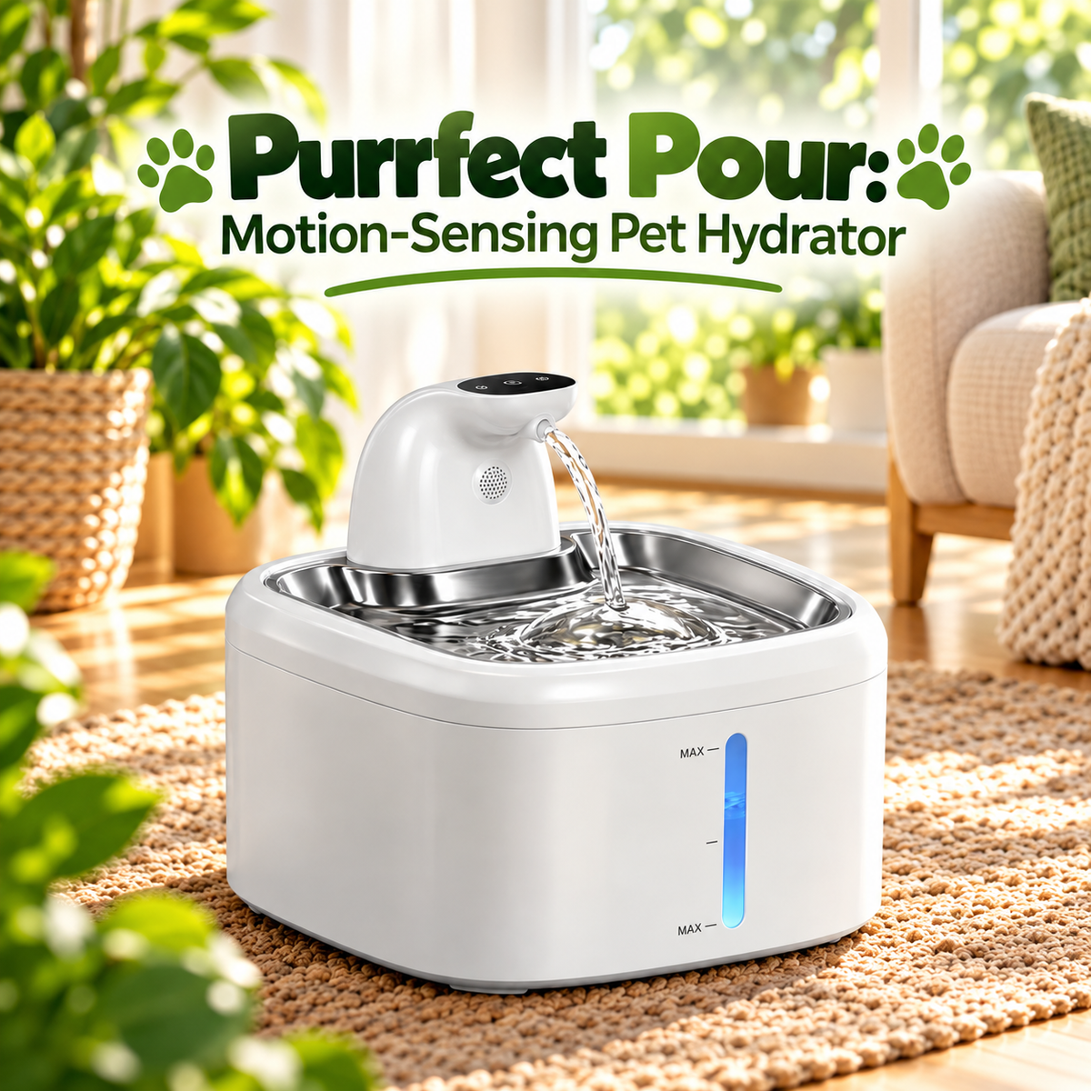 Purrfect Pour: Motion-Sensing Pet Hydrator