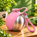 EcoPet: Botella de Agua Portátil con Cuenco Plegable – Perfecta para Paseos