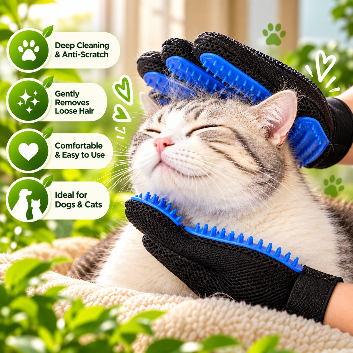 GroomEase Gloves: Effortless Pet Care