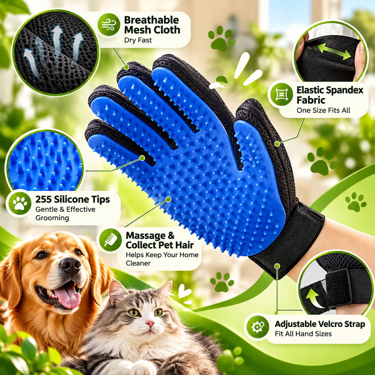 GroomEase Gloves: Effortless Pet Care