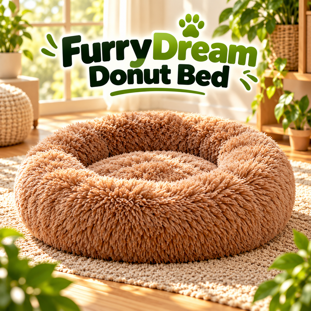FurryDream Donut Bed: Plush Comfort for Pets
