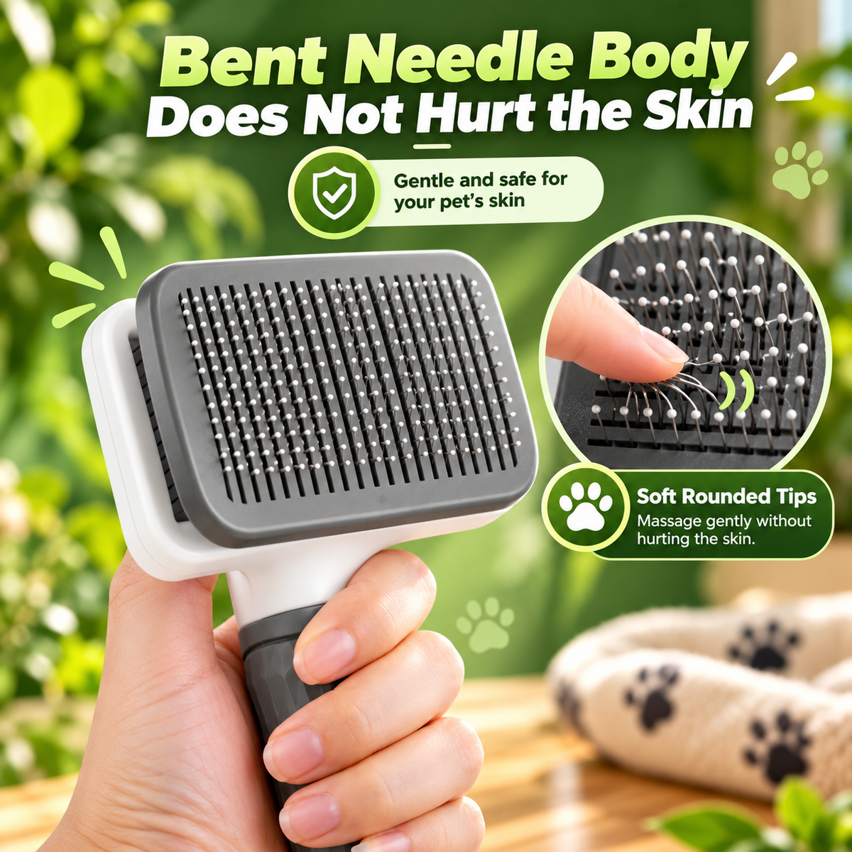 EcoClean Pet Brush: A Touch of Nature for Your Pet