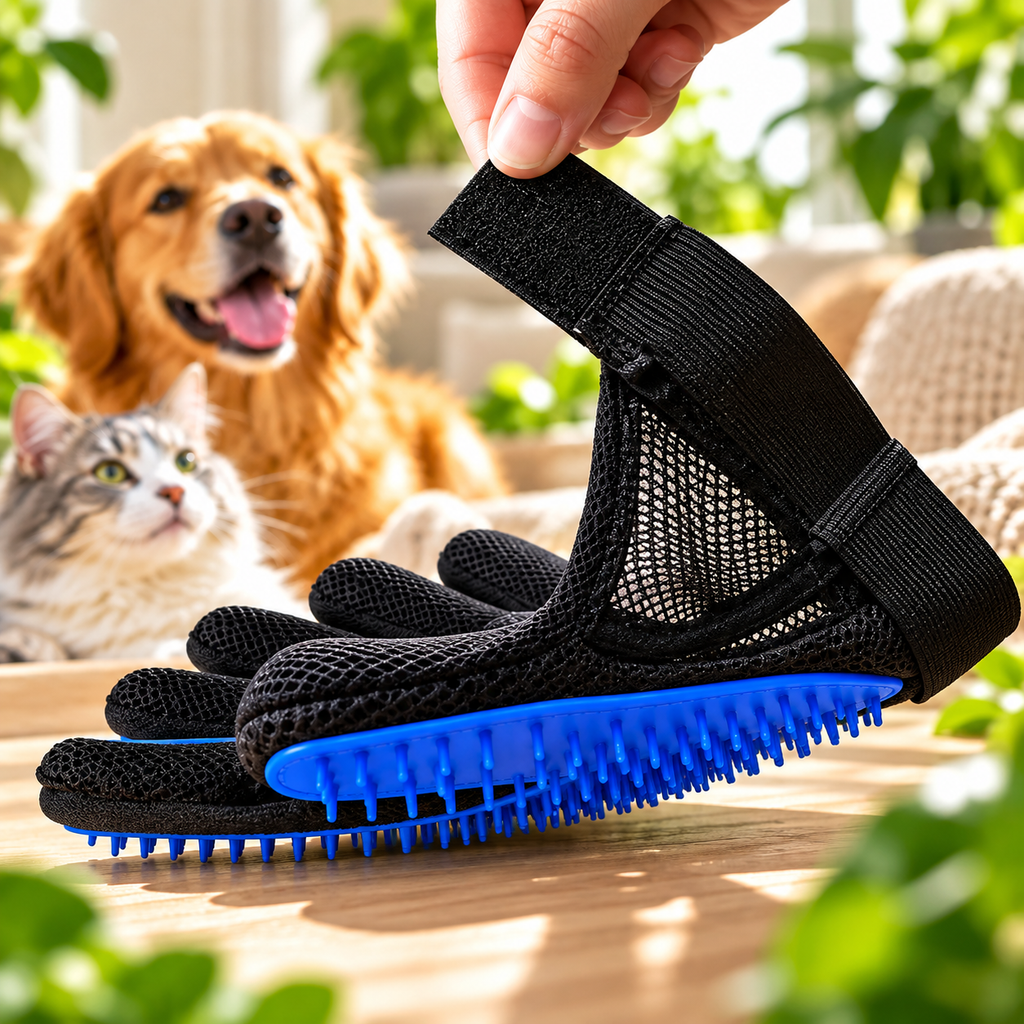 GroomEase Gloves: Effortless Pet Care