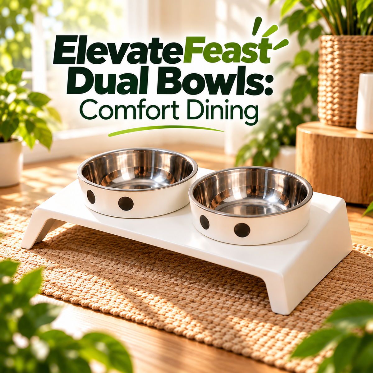 ElevateFeast Dual Bowls: Comfort Dining