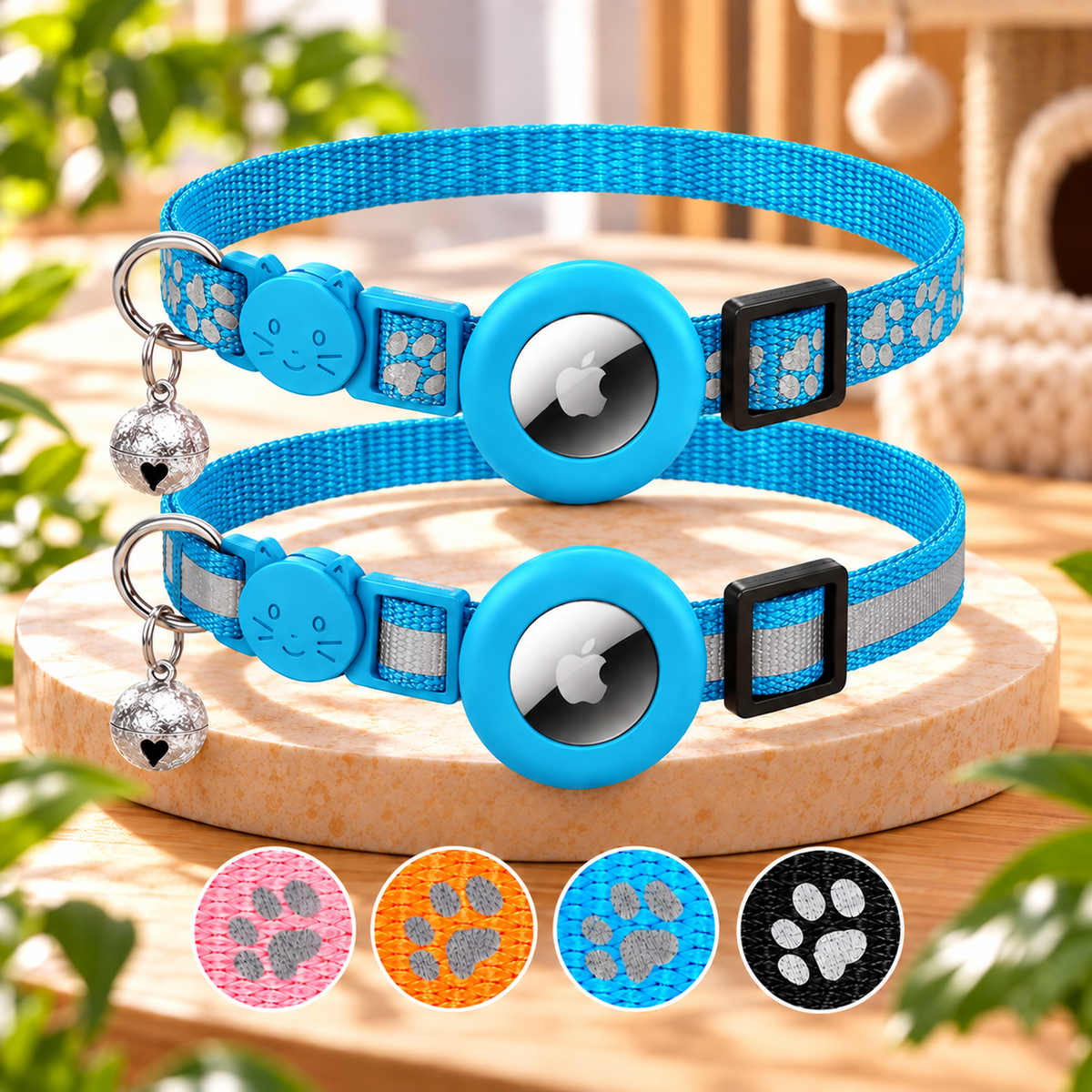 Collar TrackSafe: Preparado para GPS con seguridad reflectante