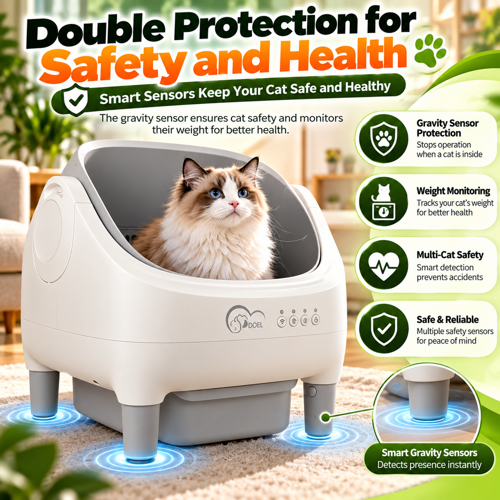 PurrTech Litter Hub: Arenero para gatos controlado por aplicación