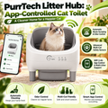 PurrTech Litter Hub: Arenero para gatos controlado por aplicación