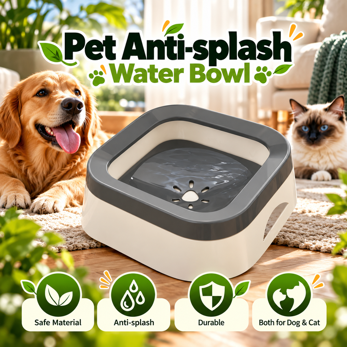 HydroTravel Pet Bowl: Splash-Free Hydration