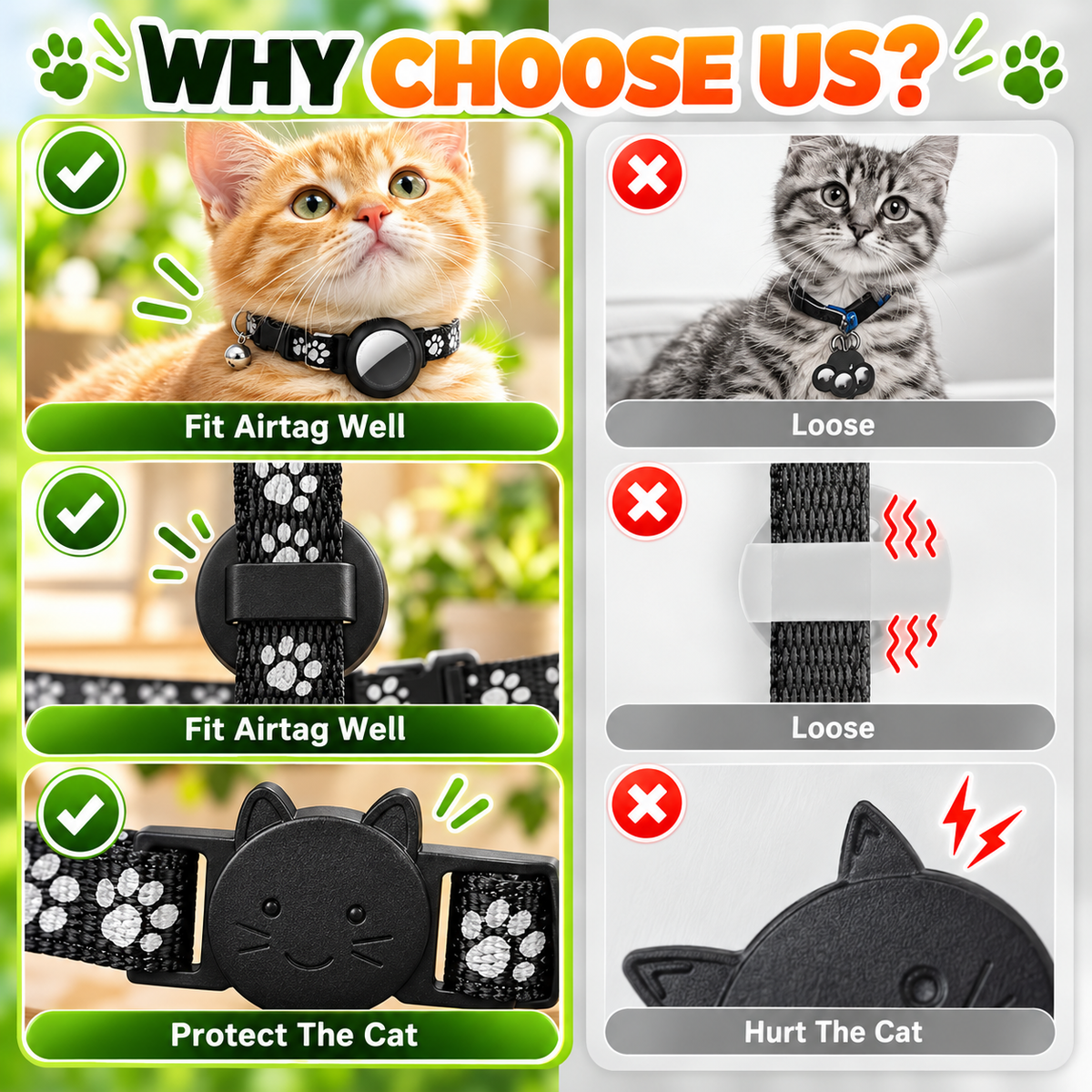 Collar TrackSafe: Preparado para GPS con seguridad reflectante