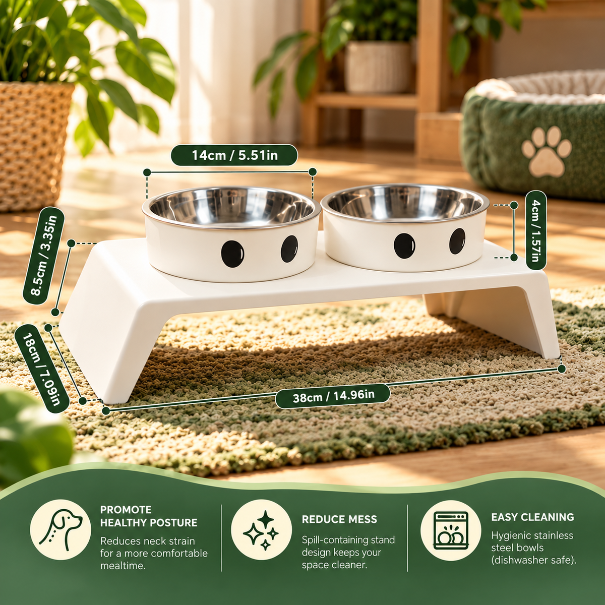 ElevateFeast Dual Bowls: Comfort Dining