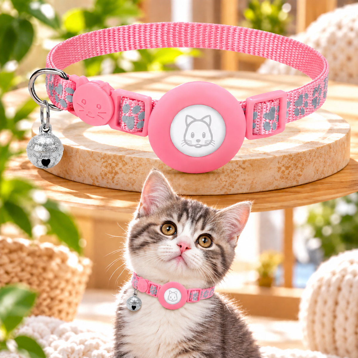 Collar TrackSafe: Preparado para GPS con seguridad reflectante