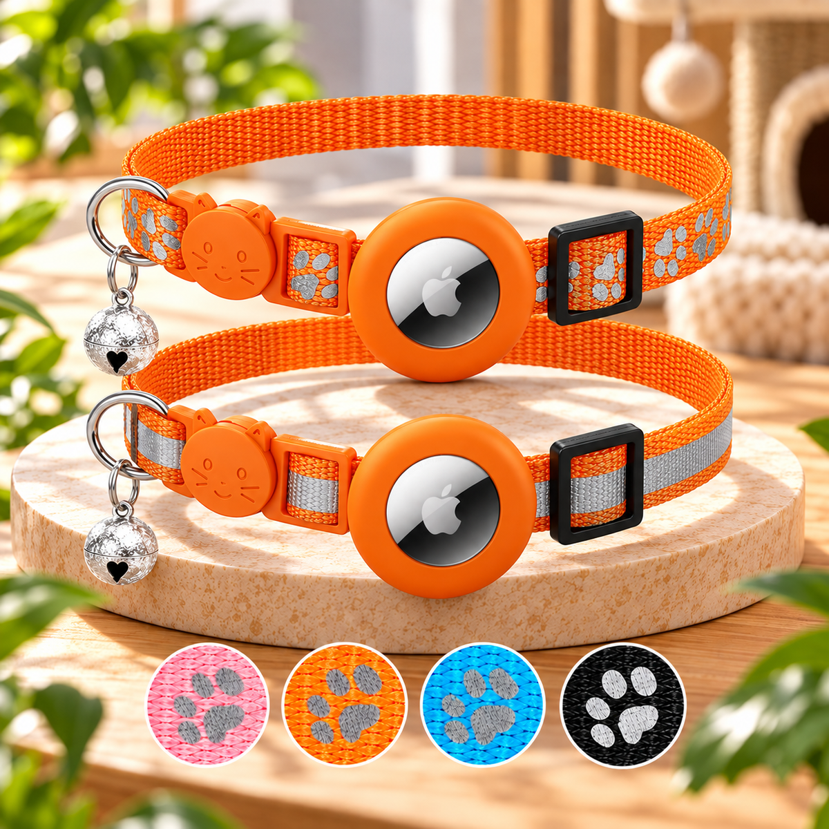 Collar TrackSafe: Preparado para GPS con seguridad reflectante