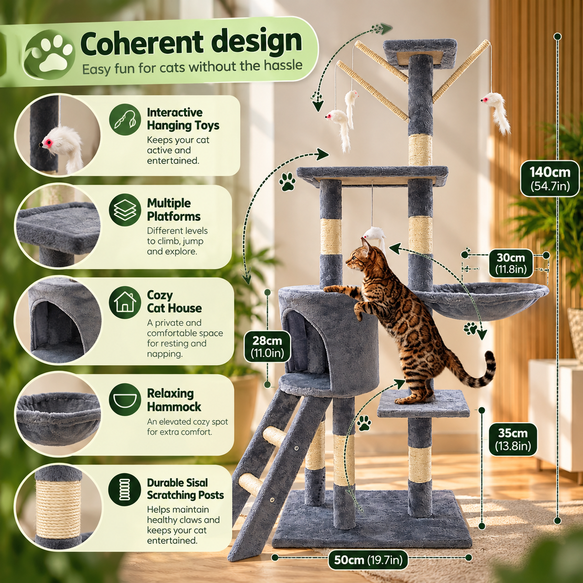 MajesticClimb Tower: Ultimate Cat Playground