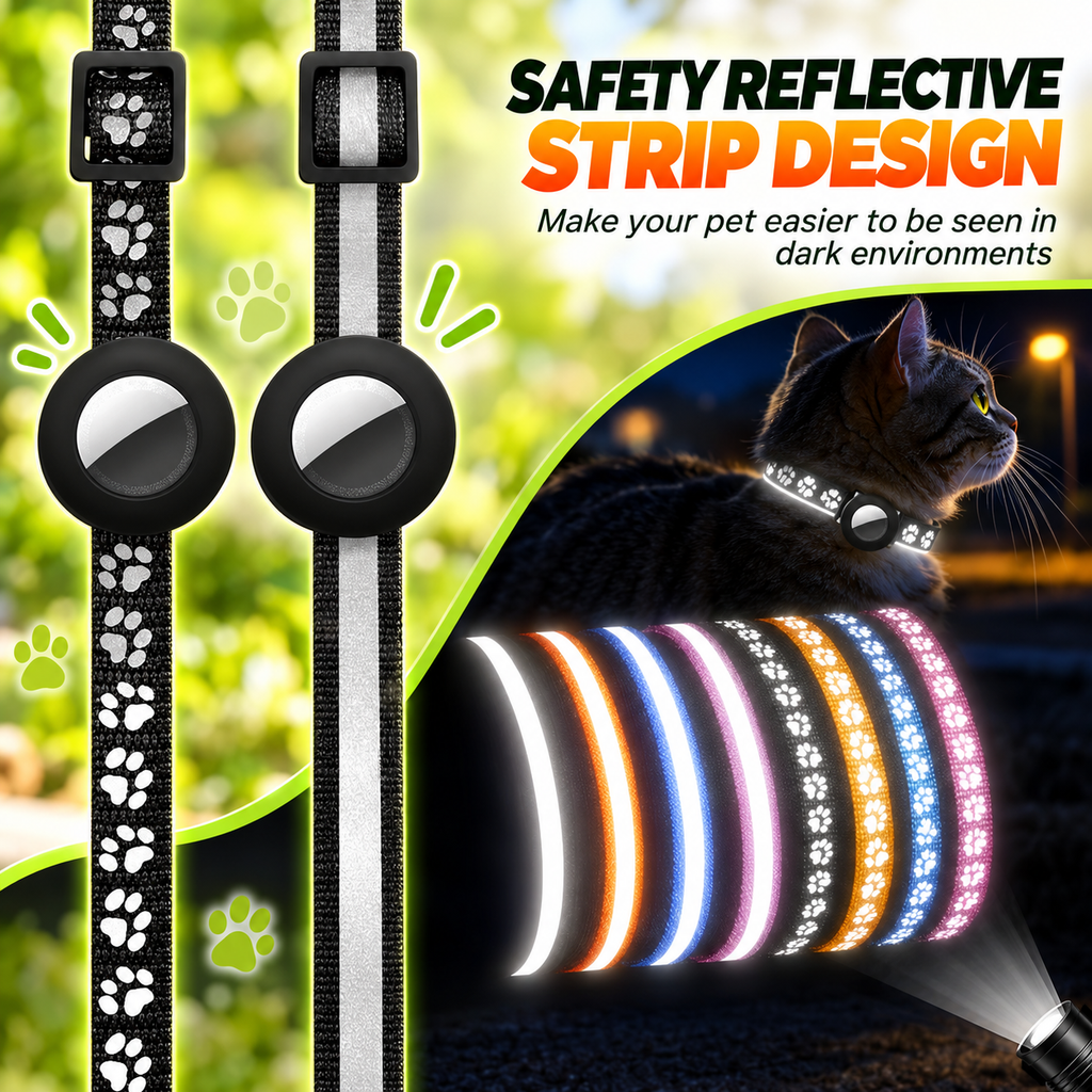 Collar TrackSafe: Preparado para GPS con seguridad reflectante