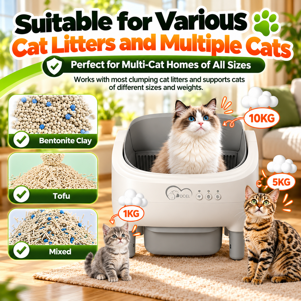PurrTech Litter Hub: Arenero para gatos controlado por aplicación