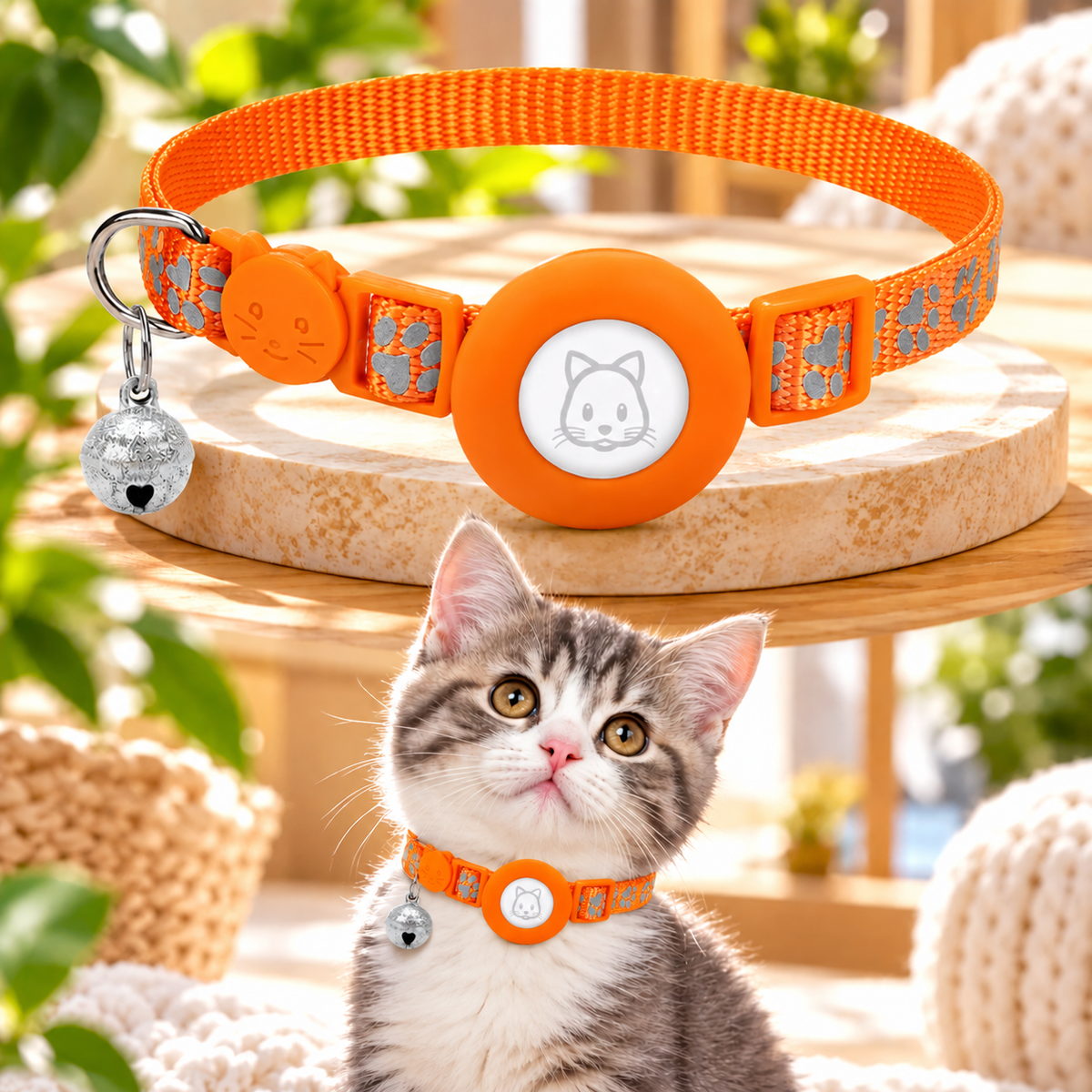 Collar TrackSafe: Preparado para GPS con seguridad reflectante