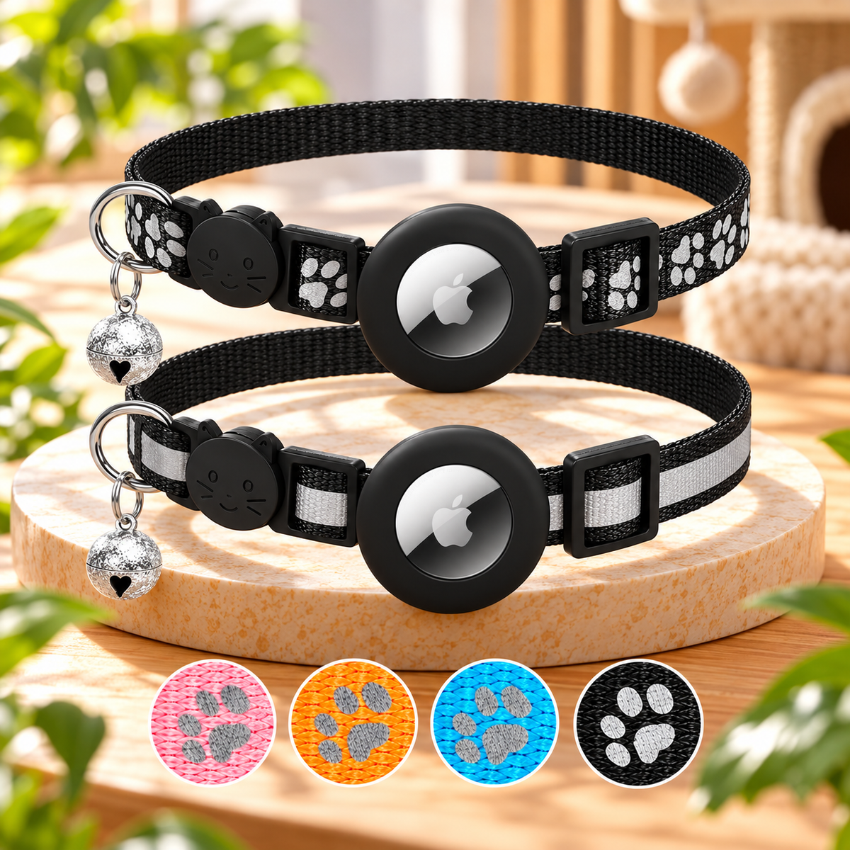Collar TrackSafe: Preparado para GPS con seguridad reflectante