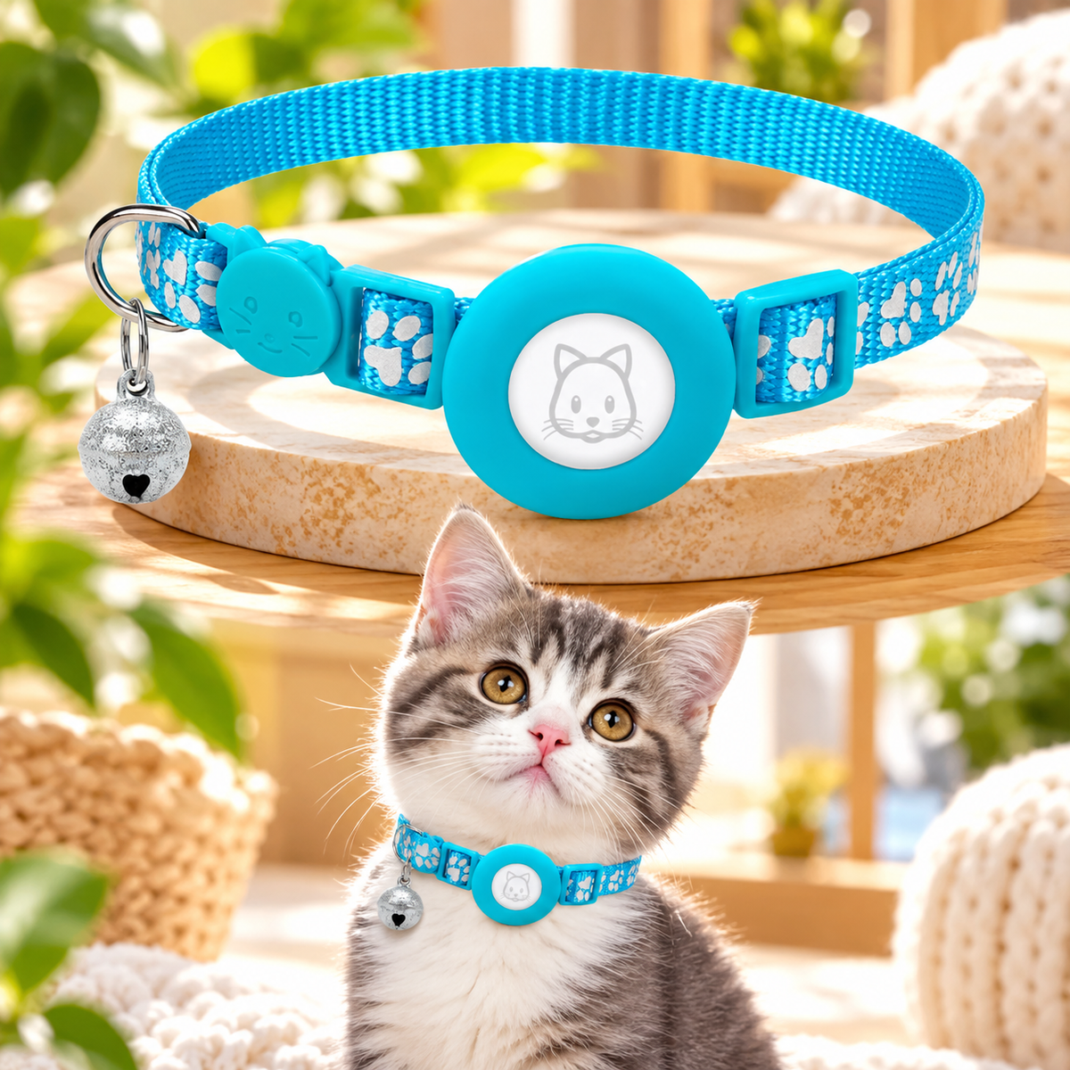 Collar TrackSafe: Preparado para GPS con seguridad reflectante